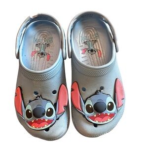 Disney Kids CROCS Shoes with Stitch Design J2 8-81/2